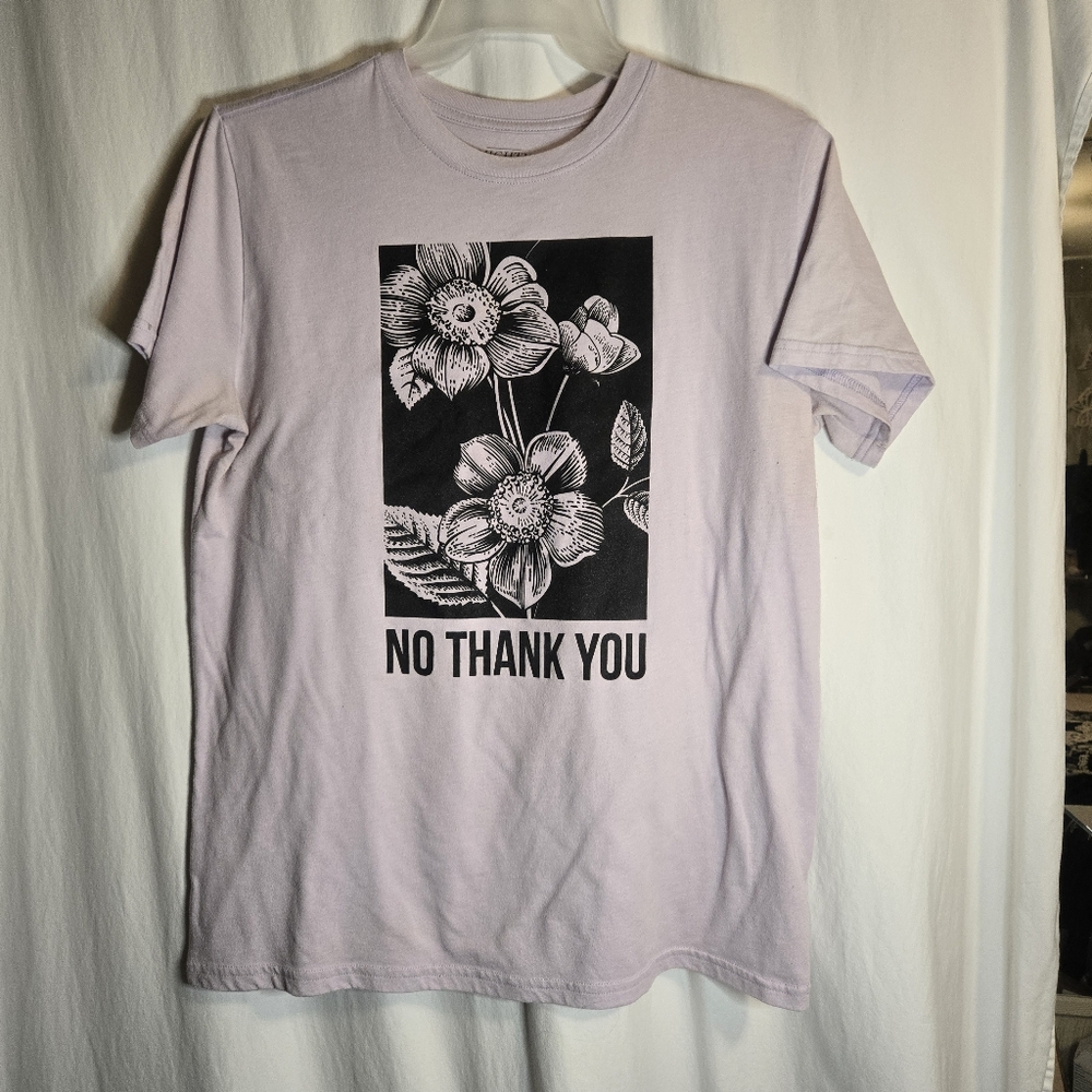 Mighty Fine, lavender, tee shirt, size L